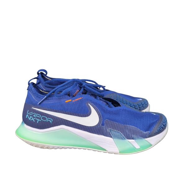 Nike Court React Vapor‎ NXT CV0724 Blue Running Shoes Fly Weave Men's Size 9.5 - Picture 1 of 8